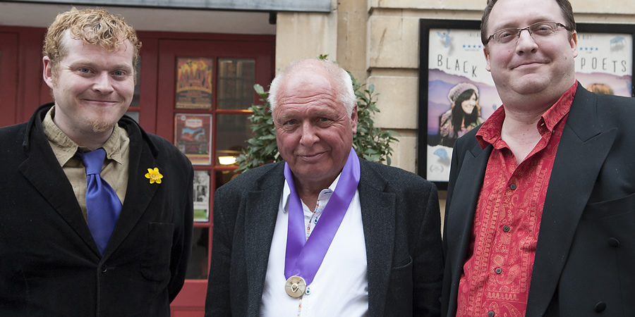 Bath Plug Award 2016. Image shows from L to R: Jem Roberts, Peter Richardson, Nick Steel