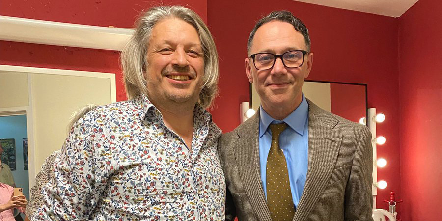 RHLSTP with Richard Herring. Image shows left to right: Richard Herring, Reece Shearsmith