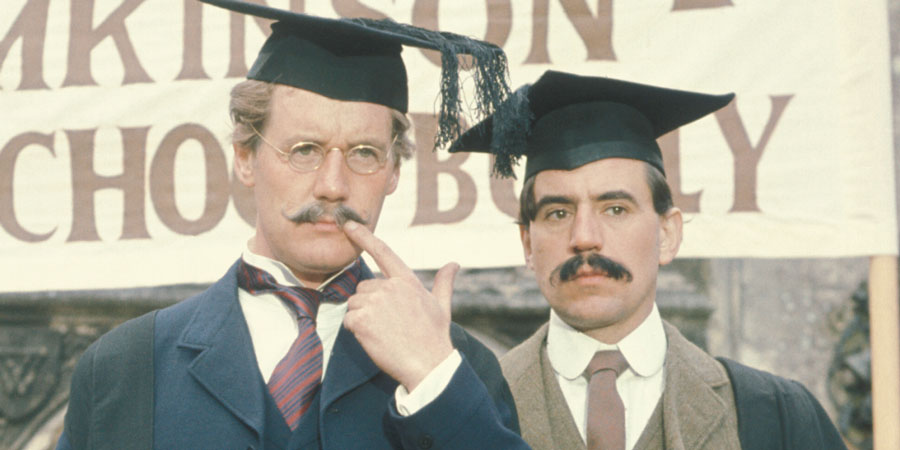 Ripping Yarns. Image shows from L to R: The Headmaster (Michael Palin), Mr. Ellis (Terry Jones). Copyright: BBC