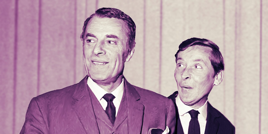 Round The Horne. Image shows from L to R: Hugh Paddick, Kenneth Williams. Copyright: BBC