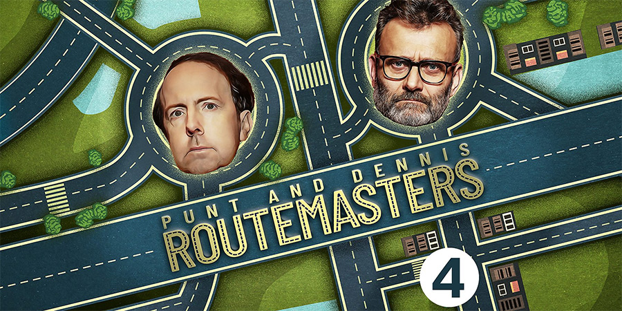 Punt & Dennis: Route Masters. Image shows left to right: Steve Punt, Hugh Dennis