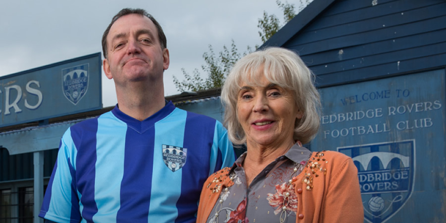 Rovers. Image shows from L to R: Pete Mott (Craig Cash), Doreen Bent (Sue Johnston). Copyright: Jellylegs