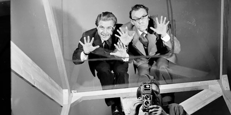 Running Wild. Image shows left to right: Ernie Wise, Eric Morecambe. Credit: Alex Dellow Running Wild. Image shows left to right: Ernie Wise, Eric Morecambe. Credit: Alex Dellow