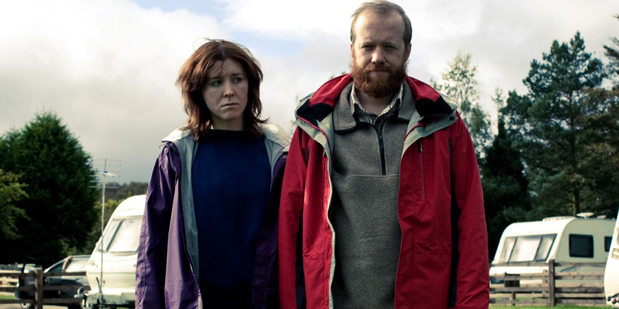 Sightseers. Image shows from L to R: Tina (Alice Lowe), Chris (Steve Oram). Copyright: STUDIOCANAL