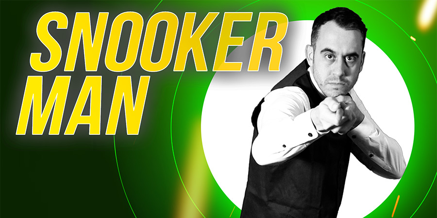 Snooker Man. Johnny 'Snooker Man' Bonnar (Nick Hayles)