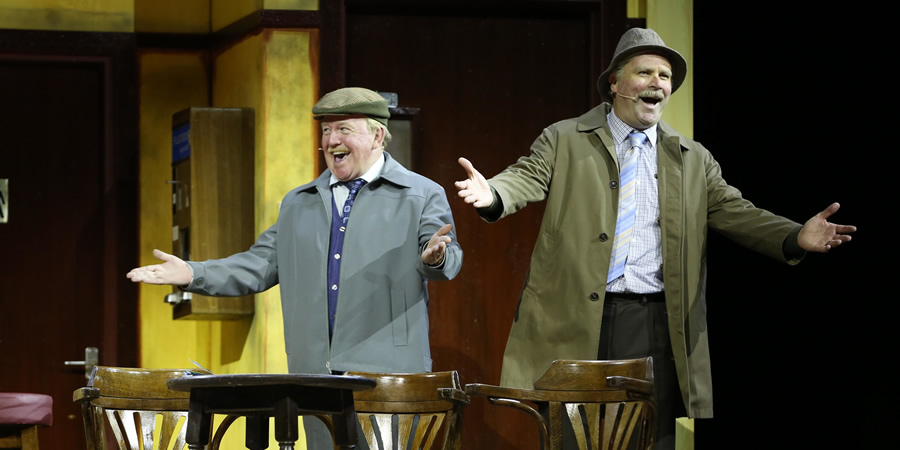 Still Game Live. Image shows from L to R: Jack Jarvis (Ford Kiernan), Victor McDade (Greg Hemphill)