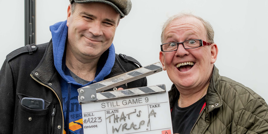 Still Game. Image shows from L to R: Victor McDade (Greg Hemphill), Jack Jarvis (Ford Kiernan)