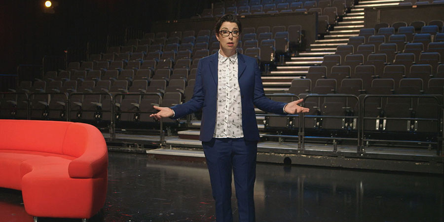 Sue Perkins' Comedy Greats: The Entertainers. Sue Perkins. Copyright: ITN