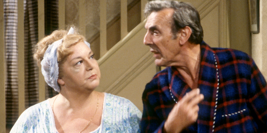 Sykes. Image shows from L to R: Hattie Sykes (Hattie Jacques), Eric Sykes (Eric Sykes). Copyright: BBC