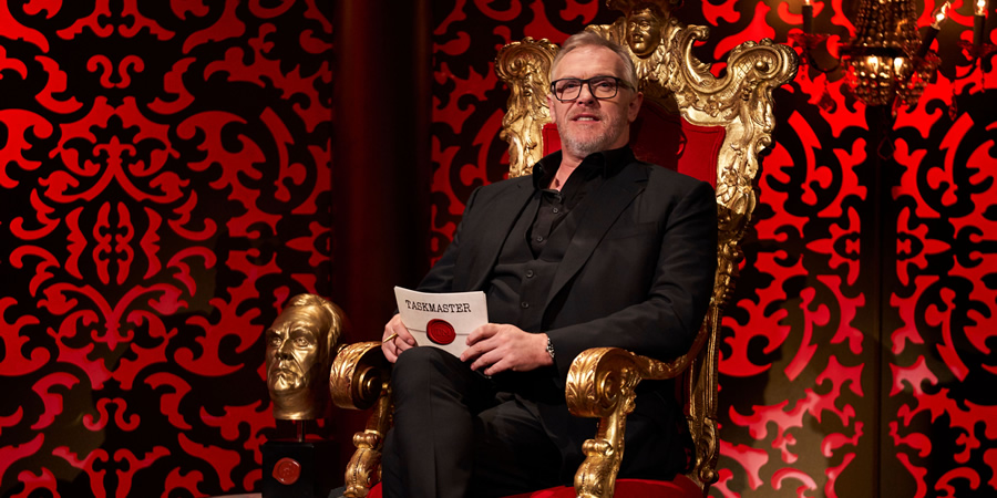 Taskmaster. Greg Davies. Copyright: Avalon Television