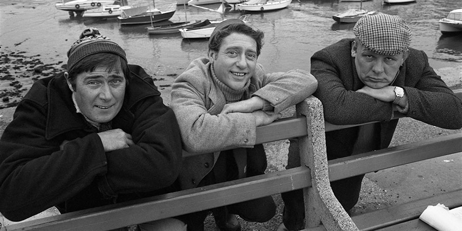 The Fishing Party. Image shows from L to R: Abe (Douglas Livingstone), Ern (Ray Mort), Art (Brian Glover). Copyright: BBC