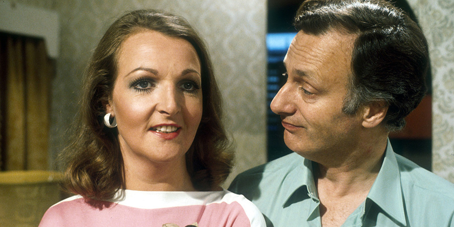 The Good Life. Image shows left to right: Margo Leadbetter (Penelope Keith), Jerry Leadbetter (Paul Eddington). Credit: BBC