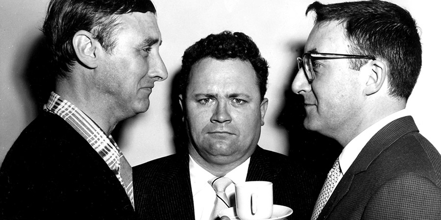 The Goon Show. Image shows left to right: Spike Milligan, Harry Secombe, Peter Sellers. Credit: BBC