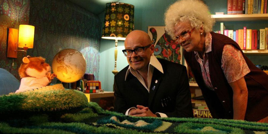 The Harry Hill Movie. Image shows from L to R: Harry Hill (Harry Hill), Nan (Julie Walters). Copyright: Lucky Features