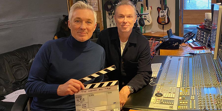 The Kemps: All True. Image shows left to right: Martin (Martin Kemp), Gary (Gary Kemp). Credit: BBC