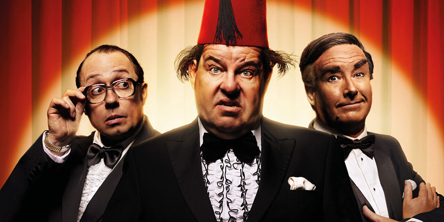 The Last Laugh play. Image shows left to right: Bob Golding, Damian Williams, Simon Cartwright