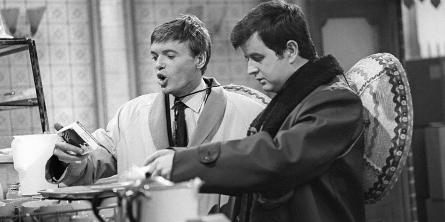 The Likely Lads. Image shows from L to R: Terry Collier (James Bolam), Bob Ferris (Rodney Bewes). Copyright: BBC