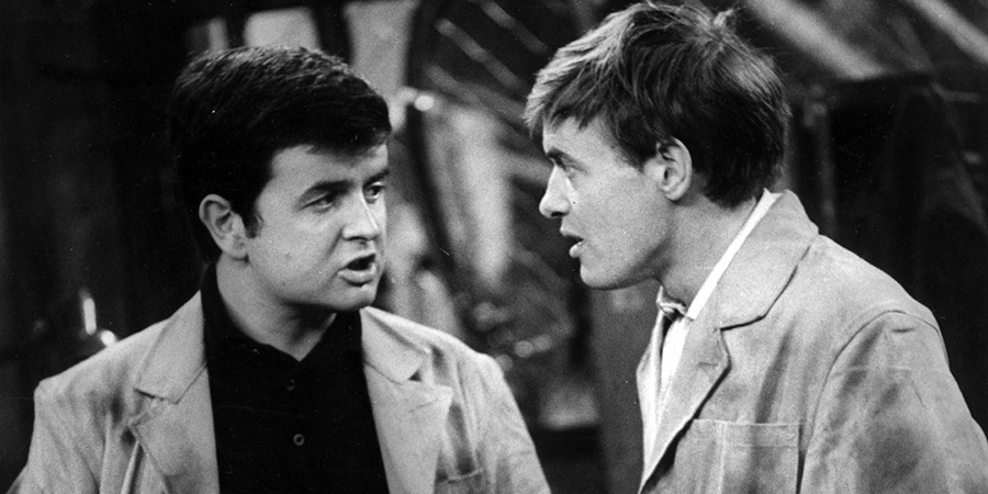 The Likely Lads. Image shows left to right: Bob Ferris (Rodney Bewes), Terry Collier (James Bolam). Credit: BBC