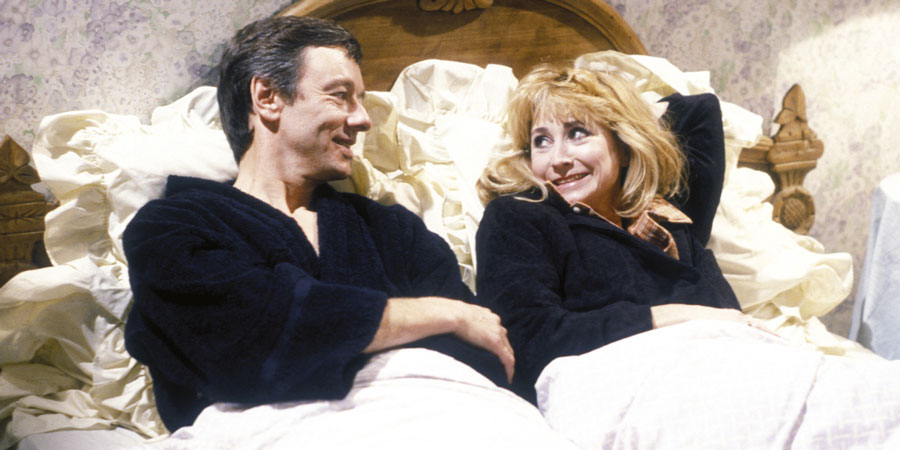 The Mistress. Image shows from L to R: Luke (Peter McEnery), Maxine (Felicity Kendal)