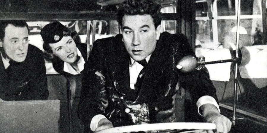 The Runaway Bus. Image shows from L to R: Peter Jones (Terence Alexander), Lee Nicholls (Petula Clark), Percy Lamb (Frankie Howerd). Copyright: Val Guest Productions