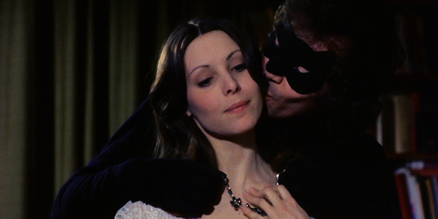 The Sex Thief. Image shows left to right: Judy Marvin (Diane Keen), Grant Henry (David Warbeck)