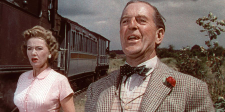 The Titfield Thunderbolt. Image shows from L to R: Joan (Gabrielle Brune), Valentine (Stanley Holloway). Copyright: Ealing Studios