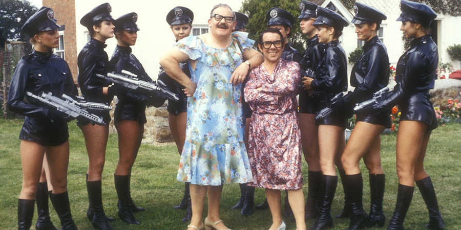 The Two Ronnies. Image shows from L to R: Ronnie Barker, Ronnie Corbett. Copyright: BBC