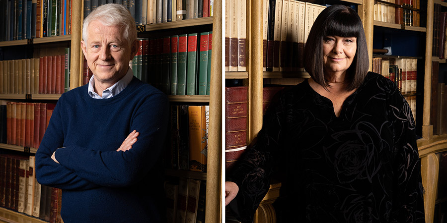 The Vicar Of Dibley: Inside Out. Image shows from L to R: Richard Curtis, Dawn French. Copyright: UKTV