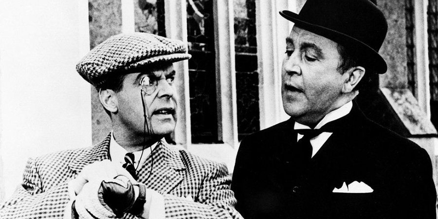 P.G. Wodehouse's The World Of Wooster. Image shows from L to R: Bertie Wooster (Ian Carmichael), Jeeves (Dennis Price). Copyright: BBC