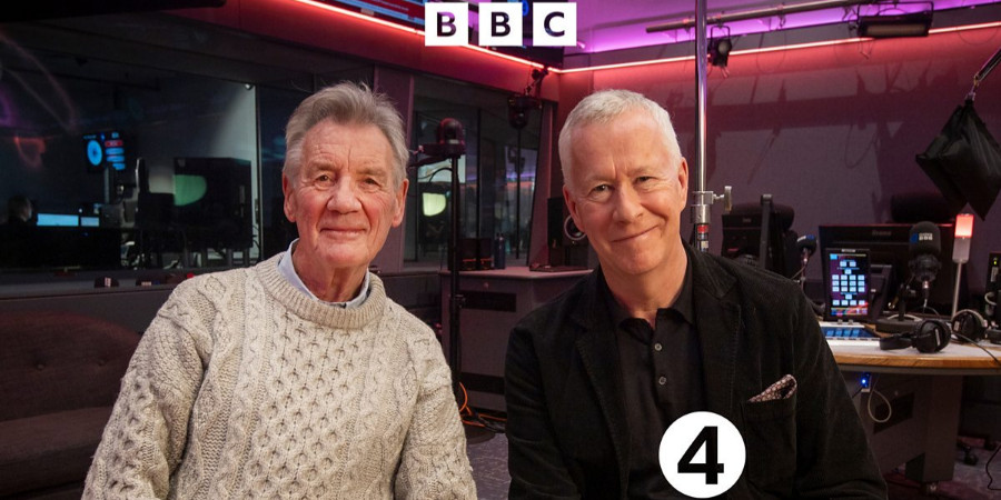 This Cultural Life: Michael Palin. Image shows left to right: Michael Palin, John Wilson. Credit: BBC