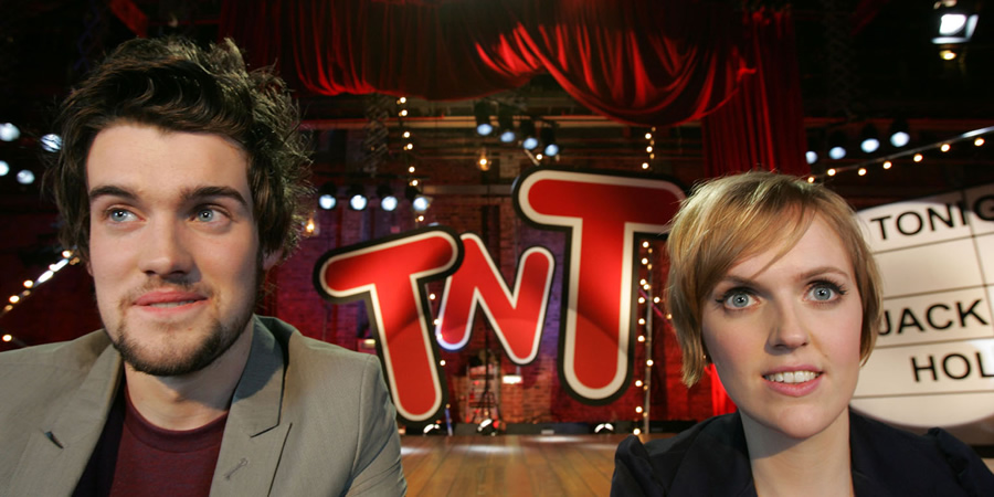 TNT Show. Image shows from L to R: Jack Whitehall, Holly Walsh. Copyright: Objective Productions