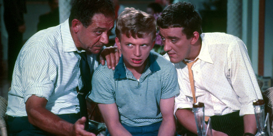 Tommy The Toreador. Image shows from L to R: Cadena (Sid James), Tommy Tomkins (Tommy Steele), Paco (Bernard Cribbins)