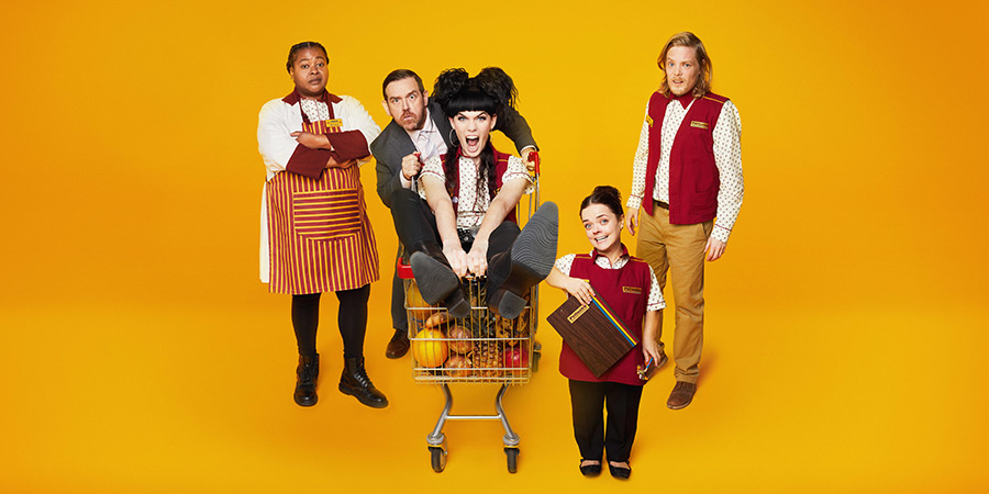 Transaction. Image shows left to right: Linda (Kayla Meikle), Simon (Nick Frost), Liv (Jordan Gray), Millie (Francesca Mills), Tom (Thomas Gray) Transaction. Image shows left to right: Linda (Kayla Meikle), Simon (Nick Frost), Liv (Jordan Gray), Millie (Francesca Mills), Tom (Thomas Gray)