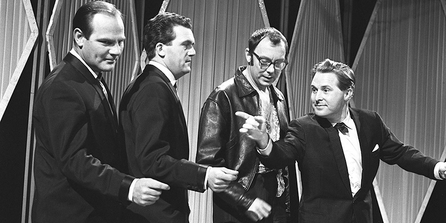 Two Of A Kind. Image shows from L to R: Dick (Dick Hills), Sid (Sid Green), Eric Morecambe, Ernie Wise. Copyright: Associated Television