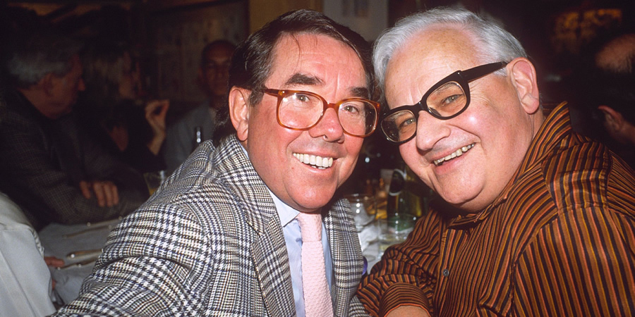 The Two Ronnies: In Their Own Words. Image shows from L to R: Ronnie Corbett, Ronnie Barker. Copyright: Richard Young / REX / Shutterstock