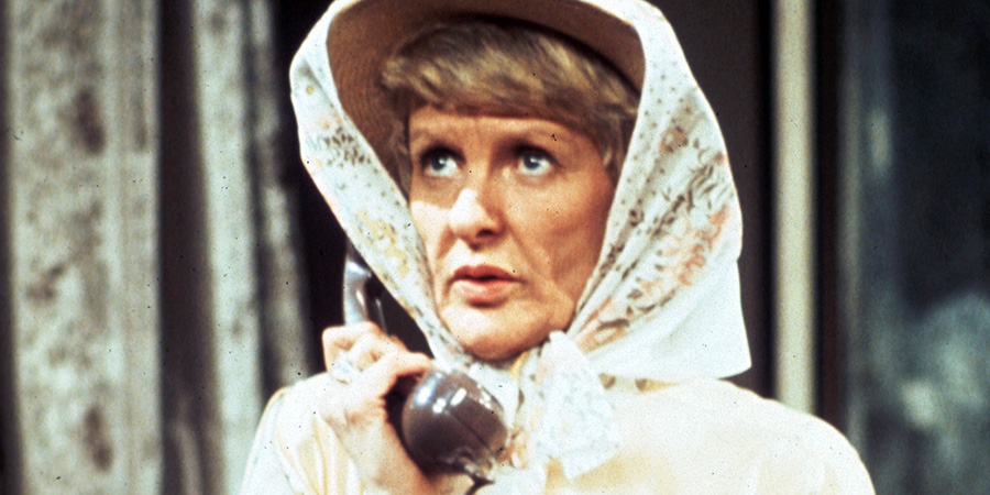 Two's Company. Dorothy McNab (Elaine Stritch). Credit: London Weekend Television