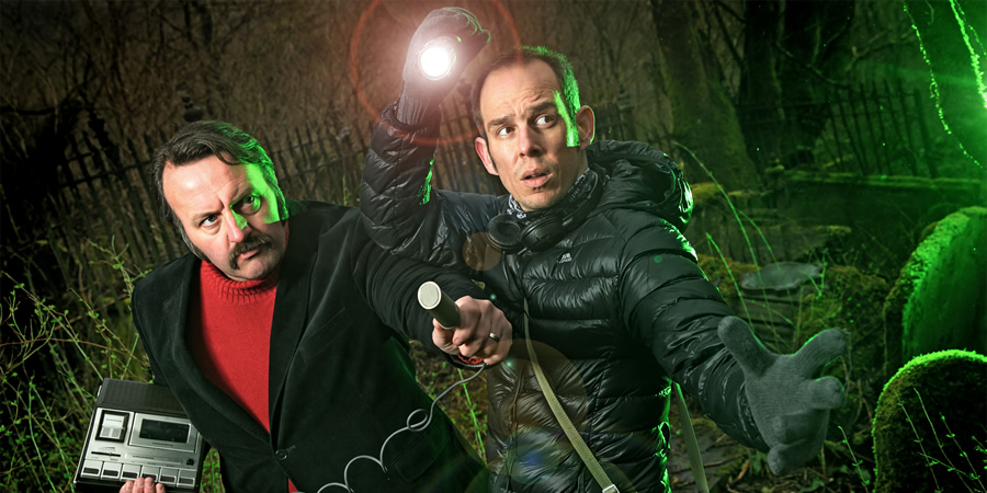 The Unexplainers. Image shows from L to R: Mike Bubbins, John Rutledge. Copyright: Zipline Creative