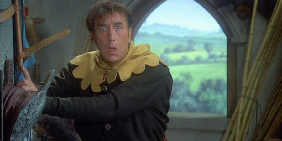 Up The Chastity Belt. Lurkalot (Frankie Howerd). Copyright: Anglo-EMI / Associated London Films Limited