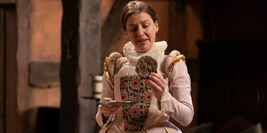 Upstart Crow. Kate (Gemma Whelan). Copyright: BBC Studios