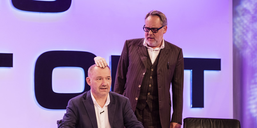 Vic & Bob's Big Night Out. Image shows from L to R: Bob Mortimer, Vic Reeves. Copyright: BBC