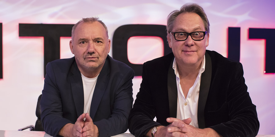 Vic & Bob's Big Night Out. Image shows from L to R: Bob Mortimer, Vic Reeves. Copyright: BBC