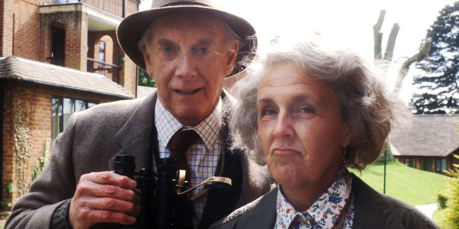 Waiting For God. Image shows from L to R: Tom Ballard (Graham Crowden), Diana Trent (Stephanie Cole). Copyright: BBC