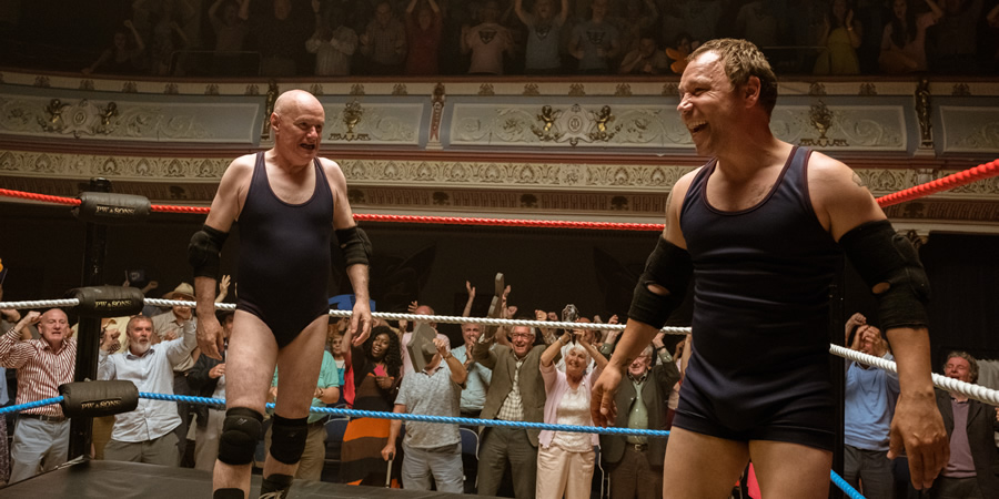 Walk Like A Panther. Image shows from L to R: Trevor 'Bulldog' Bolton (Dave Johns), Mark Bolton (Stephen Graham)