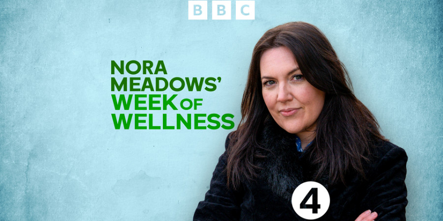 Nora Meadows' Week Of Wellness. Nora Meadows (Katy Wix). Credit: BBC, Hat Trick Productions