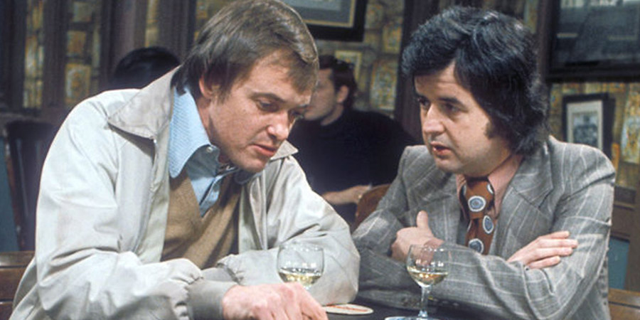 Whatever Happened To The Likely Lads?. Image shows from L to R: Terry Collier (James Bolam), Bob Ferris (Rodney Bewes). Copyright: BBC