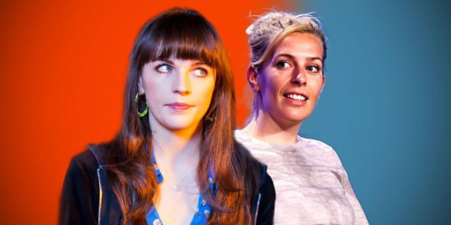 What's Normal?. Image shows from L to R: Aisling Bea, Sara Pascoe. Copyright: Phil McIntyre Entertainment