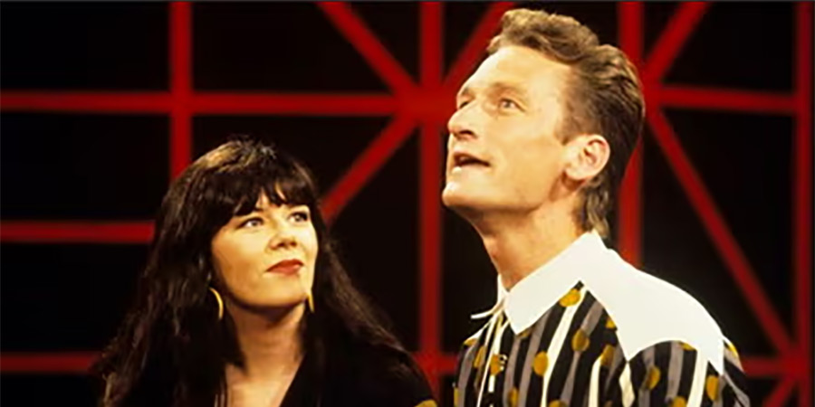 Whose Line Is It Anyway?. Image shows left to right: Josie Lawrence, Ryan Stiles Whose Line Is It Anyway?. Image shows left to right: Josie Lawrence, Ryan Stiles