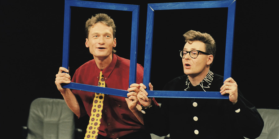 Whose Line Is It Anyway?. Image shows from L to R: Ryan Stiles, Greg Proops. Copyright: Hat Trick Productions