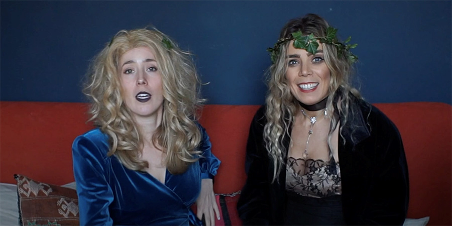 The Real Wicked Witches Of The West (Country). Image shows from L to R: Lilith (Kate-Lois Elliott), Minerva (Chloe Partridge)