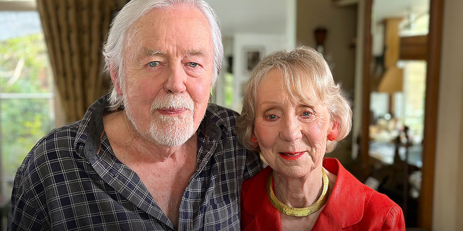 William Gaunt And Marcia Warren Remember... No Place Like Home. Image shows left to right: William Gaunt, Marcia Warren. Credit: BBC